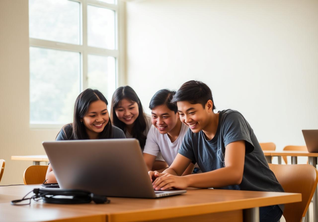 TNHS students in ICT class